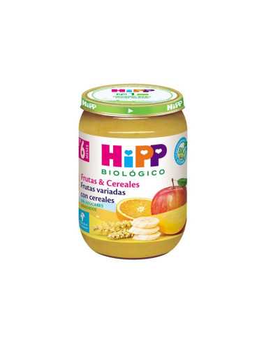 Potito de frutas variadas con cereales +6M 190g Hipp